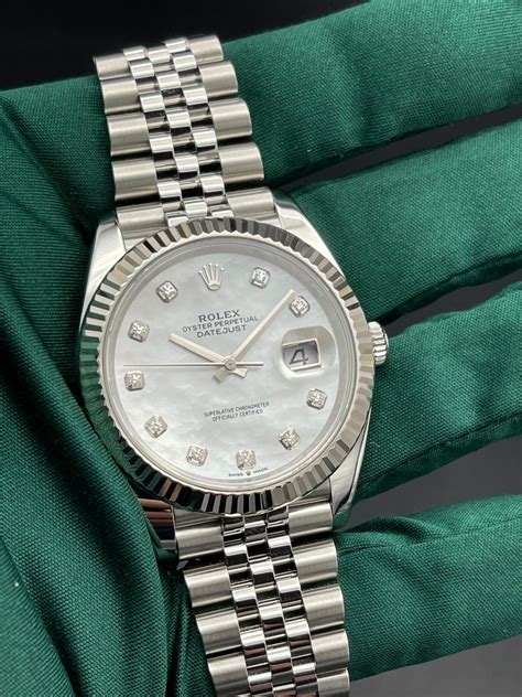 rolex datejust madreperla brillanti